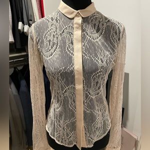 GUESS by Marciano Lace Top Sz XS